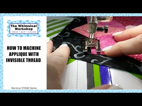 How to Machine Applique with Invisible Thread
