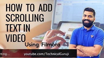 How to add scrolling text like Technical Guruji