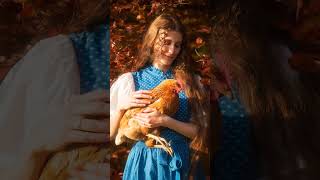 Attenzione! Foto con galline!