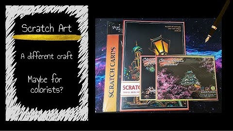 Introduction to Scratch Art | An Alternative to Coloring Books? | Scratch Art Haul