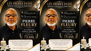La Ceremonie Funeraire De Mr PIERRE FLEURY(Les Freres Passé Service Funeraires de saint Marc) La Ceremonie Funeraire De Mr PIERRE FLEURY(Les Freres Passé Service Funeraires de saint Marc)