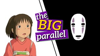 the parallel between Sen and No Face | Spirited Away