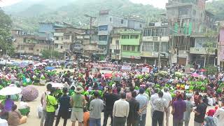 Sit in protest at tahamzam senapati against 6 abducted nagas by Kuki Burmese narco terrorist 