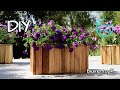 Pflanzkübel selber machen - Blumentopf aus Holz - Pflanzgefäß selber bauen - Gartendeko DIY