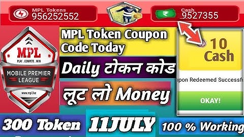 MPL Token Coupon Code Today | Today MPL New Token Coupon Code | 11July MPL Token Coupon Code | MPL