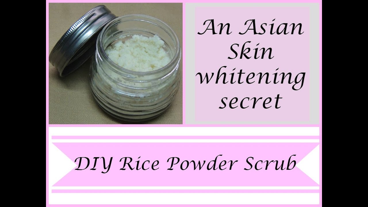DIY Rice powder scrub:An Asian Skin whitening secret I 