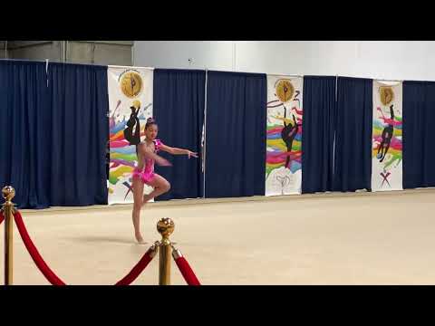 Level 6 floor routine rythmic gymnastics - YouTube