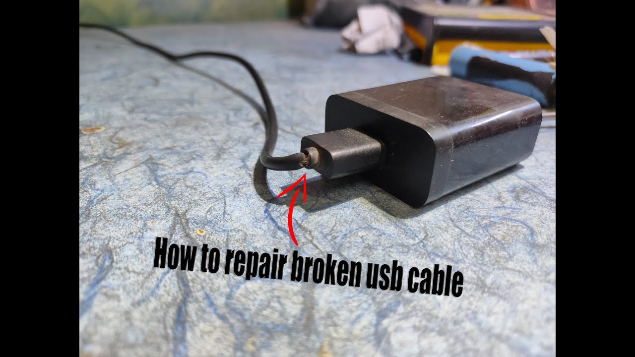 How to repair broke usb charging cable YouTube