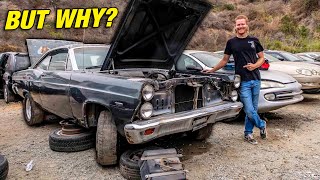 Finding an ABANDONED 67 Fairlane in a Local JUNKYARD! Why was this JUNKED?