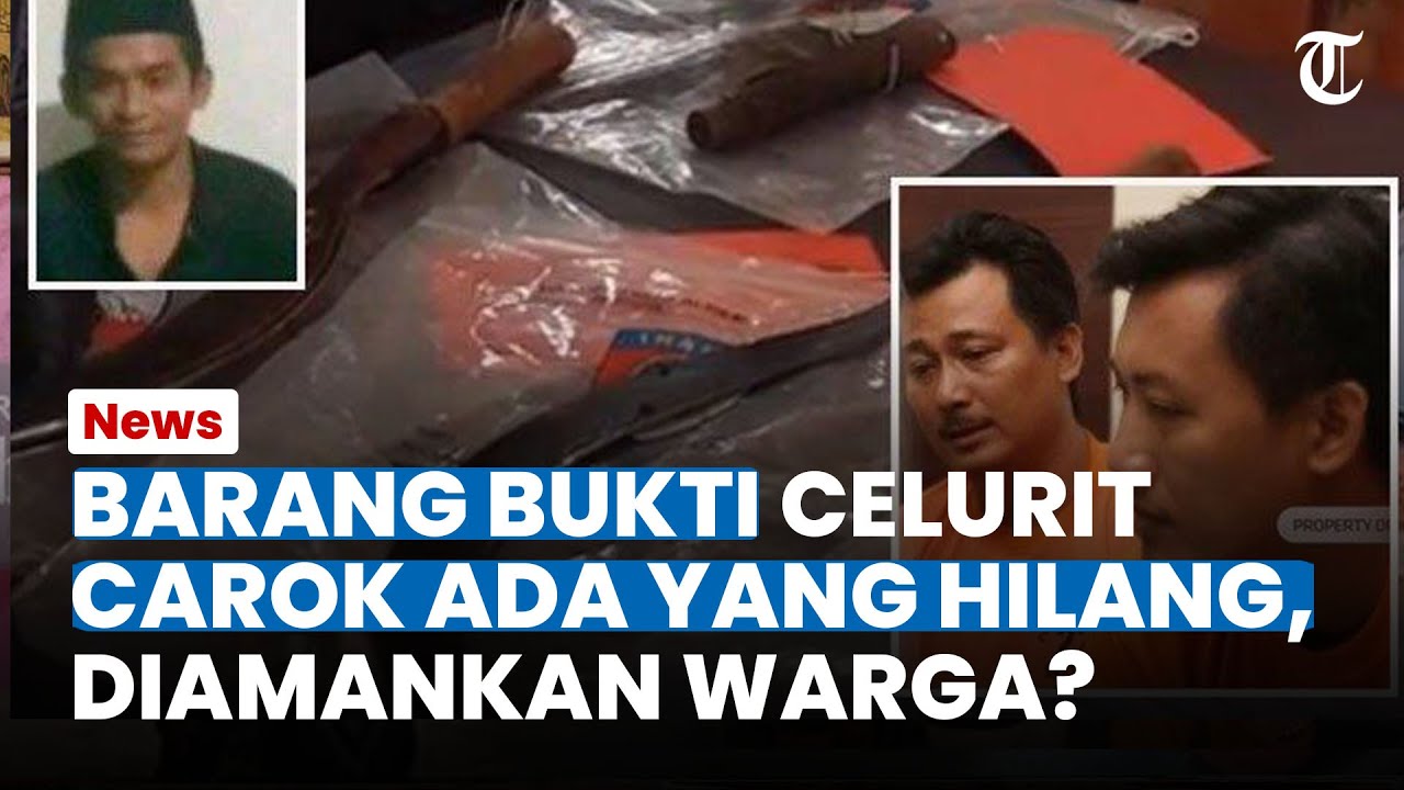 TERKUAK! Barang Bukti Celurit Carok Madura Ada yang Hilang, Diamankan Warga