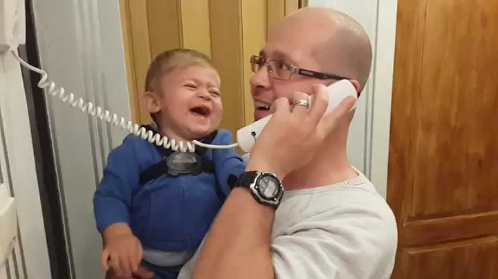 Baby Laughing when dad answers the phone | Must SEE, funny video