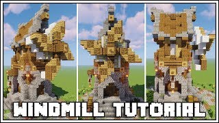 How to Build a Windmill in Minecraft [Minecraft Tutorial]