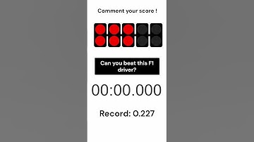 Can You Beat an F1 Driver’s Reaction Time? 🏁⚡