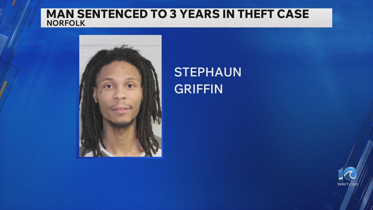 Man sentenced to three years in prison in theft case - YouTube