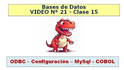 Video 21-Clase nº 15 como configurar ODBC para MySql
