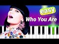 Jessie J - Who You Are | 100% EASY PIANO TUTORIAL