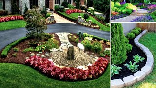 Landscape Design, 50 Beautiful Front Yard Flower Bed Ideas!