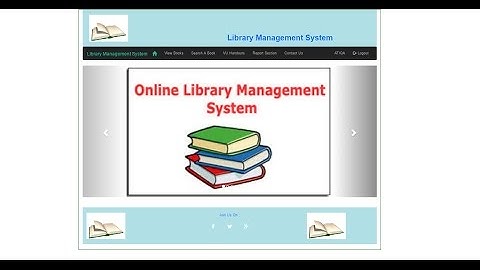 Final Year Project, Library Management System In PHP, MySQL, Bootstrap....