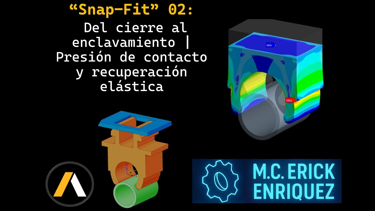 Snap Fit Deflection Snap-Fit 02: Cómo simular la inserción del clip en ANSYS (contact, μ y ...