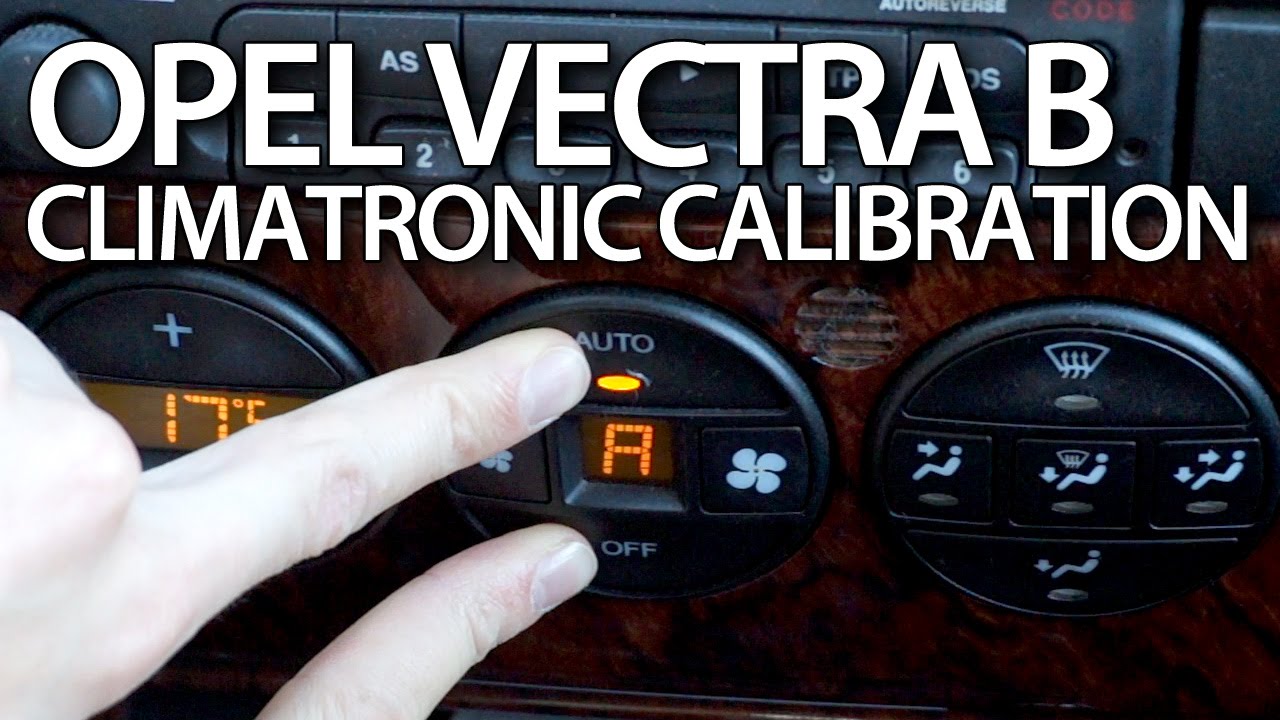 How to calibrate air condition in Opel Vectra B ... diagram h t 