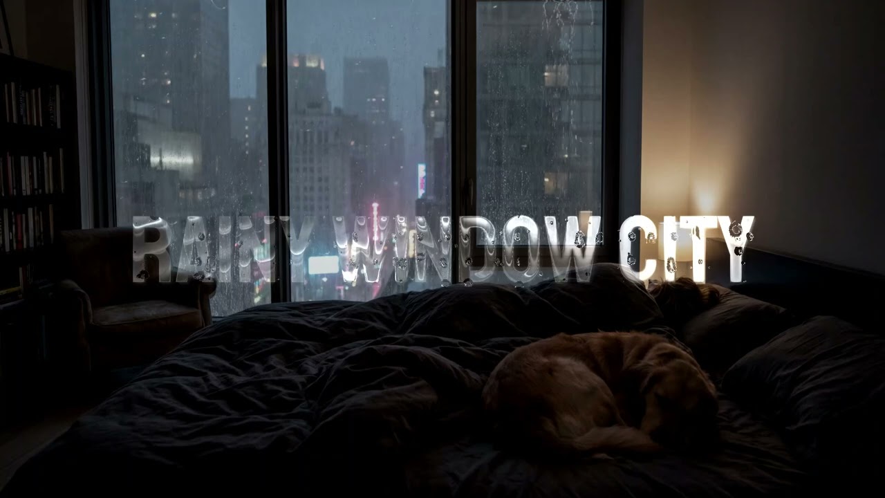 Rain Sounds For Sleeping | Urban Rain on Window for Sleeping and Relaxing