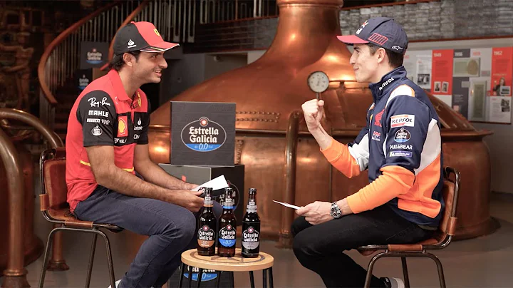 Marc Marquez and Carlos Sainz ono on one at MEGA