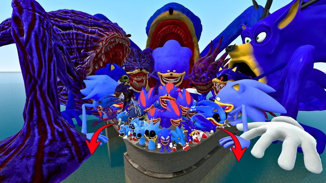 FLATWATER  BASTION ALL SHIN SONIC TAPES EXE FAMILY POPPY PLAYTIME CHAPTER 4 SPARTAN KICK in GMOD