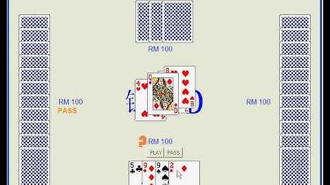 Perl Tk - Big2 with AI players