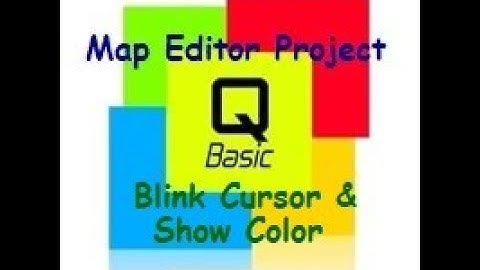 Video3 - QBasic - Blink Cursor & Show Color