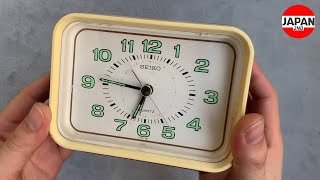 Seiko alarm table clock Rectangular retro セイコー クオーツ
