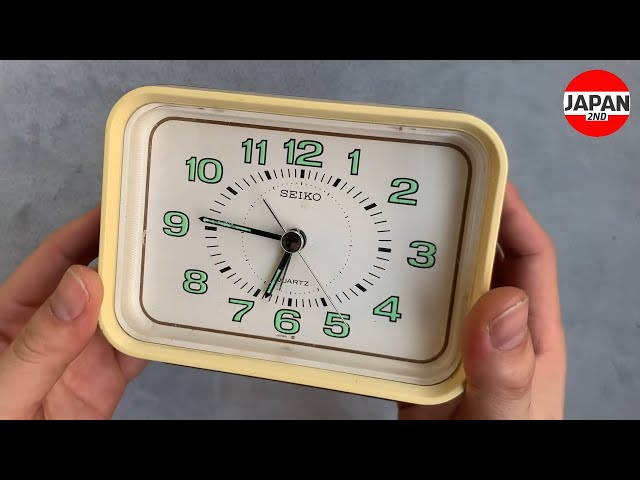 Seiko alarm table clock Rectangular retro セイコー クオーツ