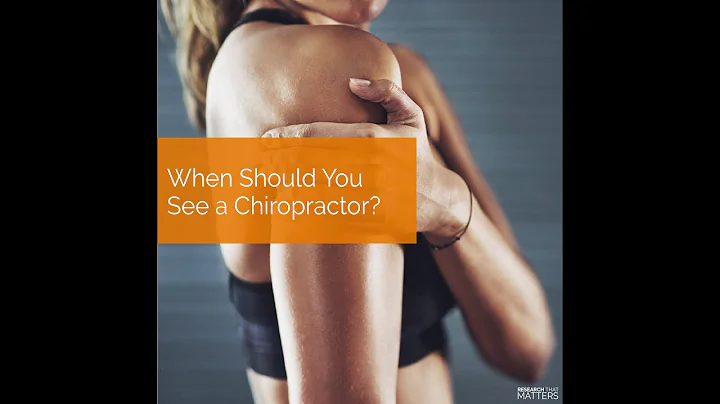 When Should You See A Chiropractor