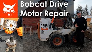 Bobcat  Skid Steer Drive Motor Repair.  Weak drive motor low power.