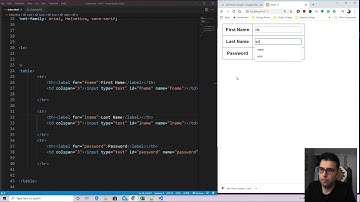HTML Form - Part One[ Form structure and setup - Table, input, label tag]