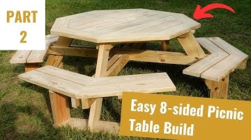 How to Build an Octagon Picnic Table | PART 2