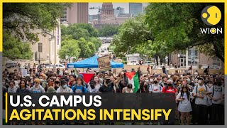 US: Police arrest dozens of protesters across campuses, tensions escalate between police & students