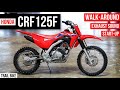 New 2022 Honda CRF125F Dirt Bike Walkaround + Exhaust Sound | CRF 125 Off-Road Trail Motorcycle