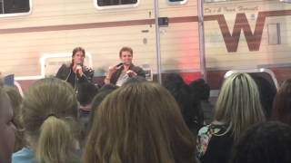 Damon and Stefan Vampire Diaries panel Walker Stalker Con 2015 NY/NJ