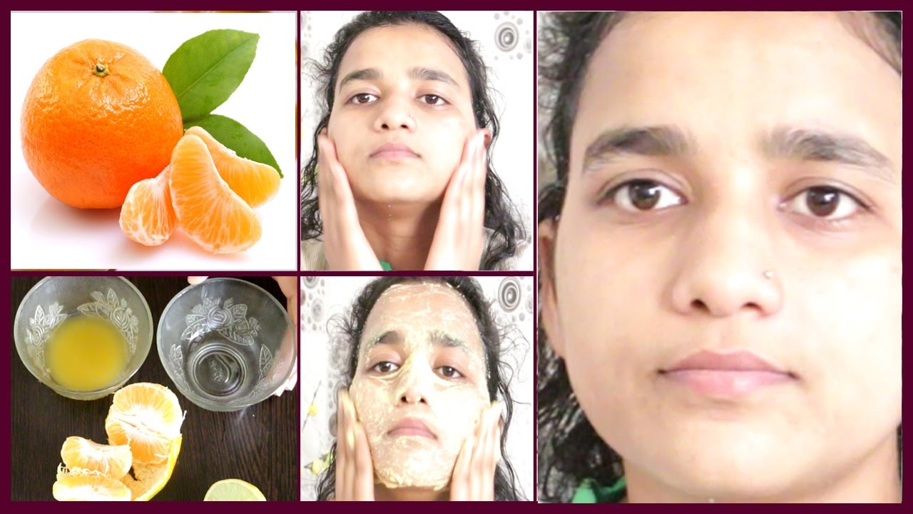 Skin Whitening Orange Facial Masks Get Fair, Spotless, Glowing, Clear