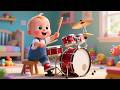 Boom Boom Drummer Baby 🥁👶🎵 Fun Music Song for Kids | Nursery Rhymes & Rhythm Adventure 🎶✨