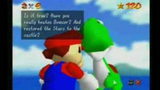 Super Mario 64 Walkthrough Meeting Yoshi