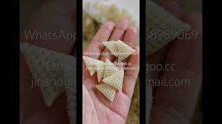 Ready To Fry 3D Triangle Fryums Chips Extruder Machine 3D Triangle Net Snack Pellet Production Line