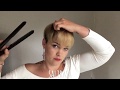 How I straighten and style my pixiecut