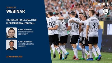 WEBINAR | The role of data analytics in professional football – with Radoslaw Mozyrko (Legia Warsaw)