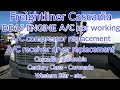 Freightliner Cascadia DD13 DD15 engine A/C not working A/C compressor A/C dryer removal replacement