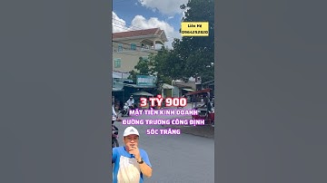 Bán Nhà - Mặt Tiền Kinh Doanh - Đường Trương Công Định - Sóc Trăng - Liên Hệ 0964252820 #batdongsan