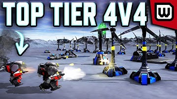 Grandmaster Level 4v4! Beyond All Reason (Epic RTS)