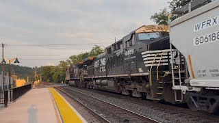 NS Grain Train zooms past Huntingdon!