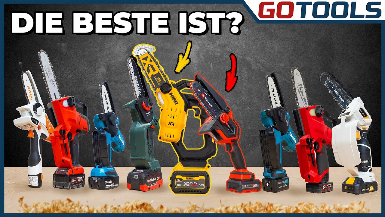 12 und 18V Akku-Astsägen im Test: Welche Gehölzsäge schneidet am besten ab?