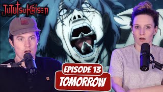 JUMP JUTSU KAISEN BEGINS! | Jujutsu Kaisen Newlyweds Reaction | Ep 13, "Tomorrow”